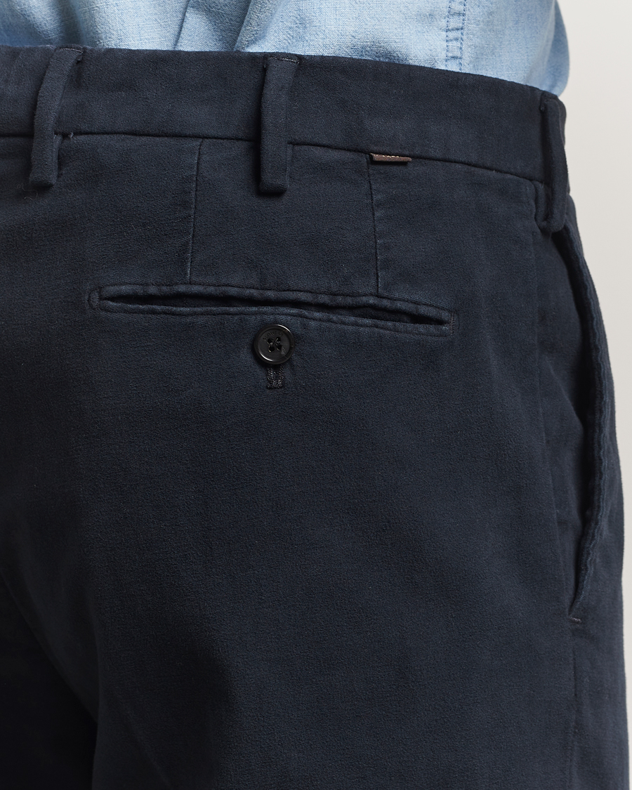 Herr | Byxor | Incotex | Regular Fit Moleskine Trousers Navy