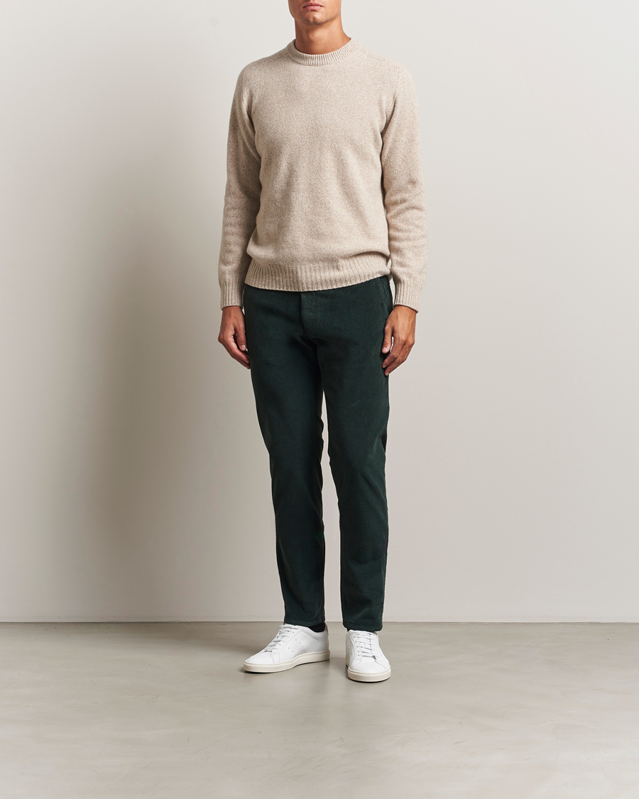 Herr | Byxor | Incotex | Slim Fit Leisure Cord Slacks Dark Green