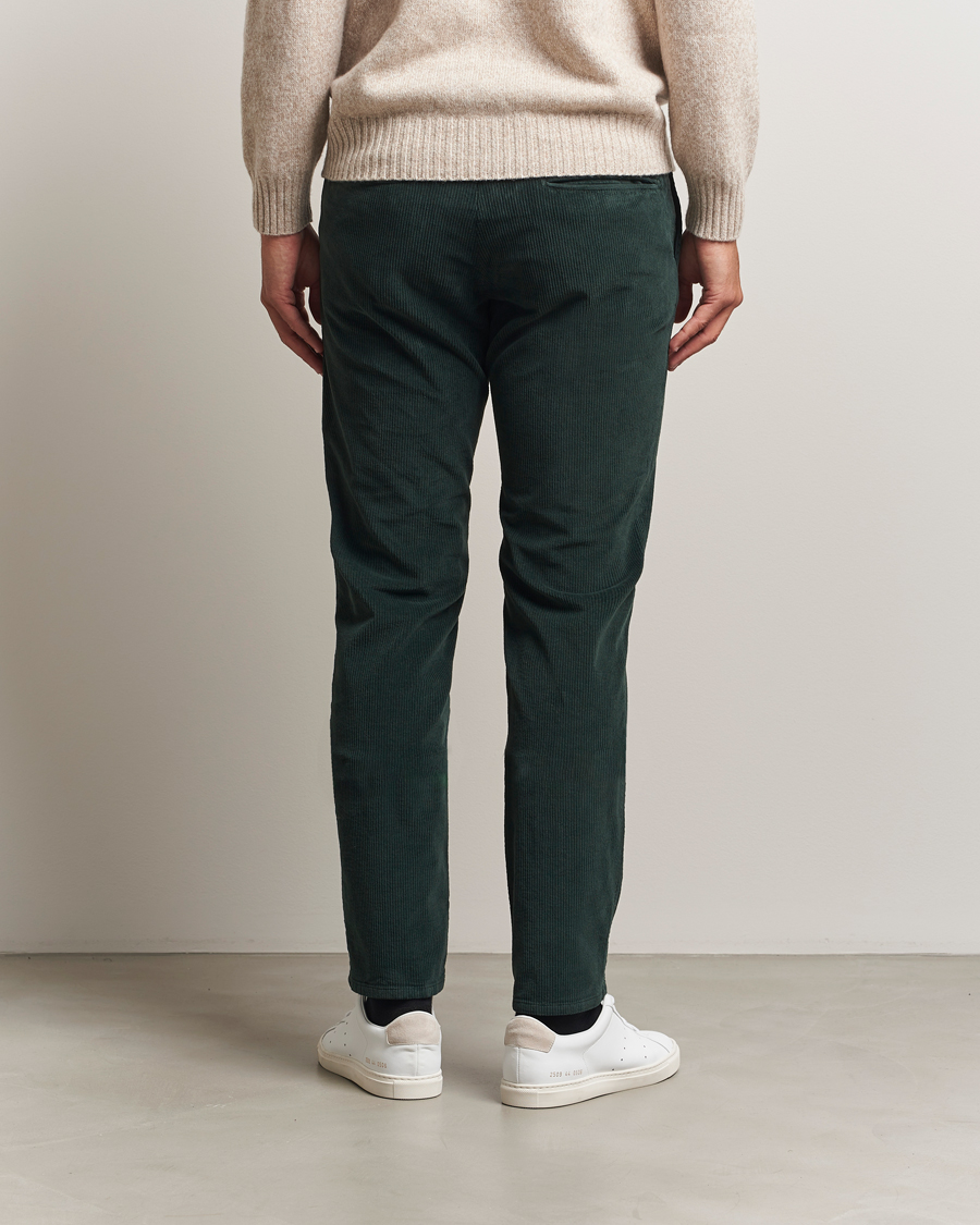 Herr | Byxor | Incotex | Slim Fit Leisure Cord Slacks Dark Green