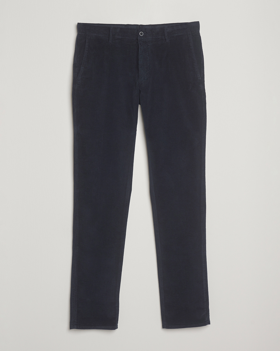 Herr | Byxor | Incotex | Slim Fit Leisure Cord Slacks Navy