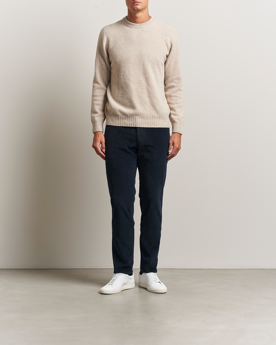 Herr | Byxor | Incotex | Slim Fit Leisure Cord Slacks Navy
