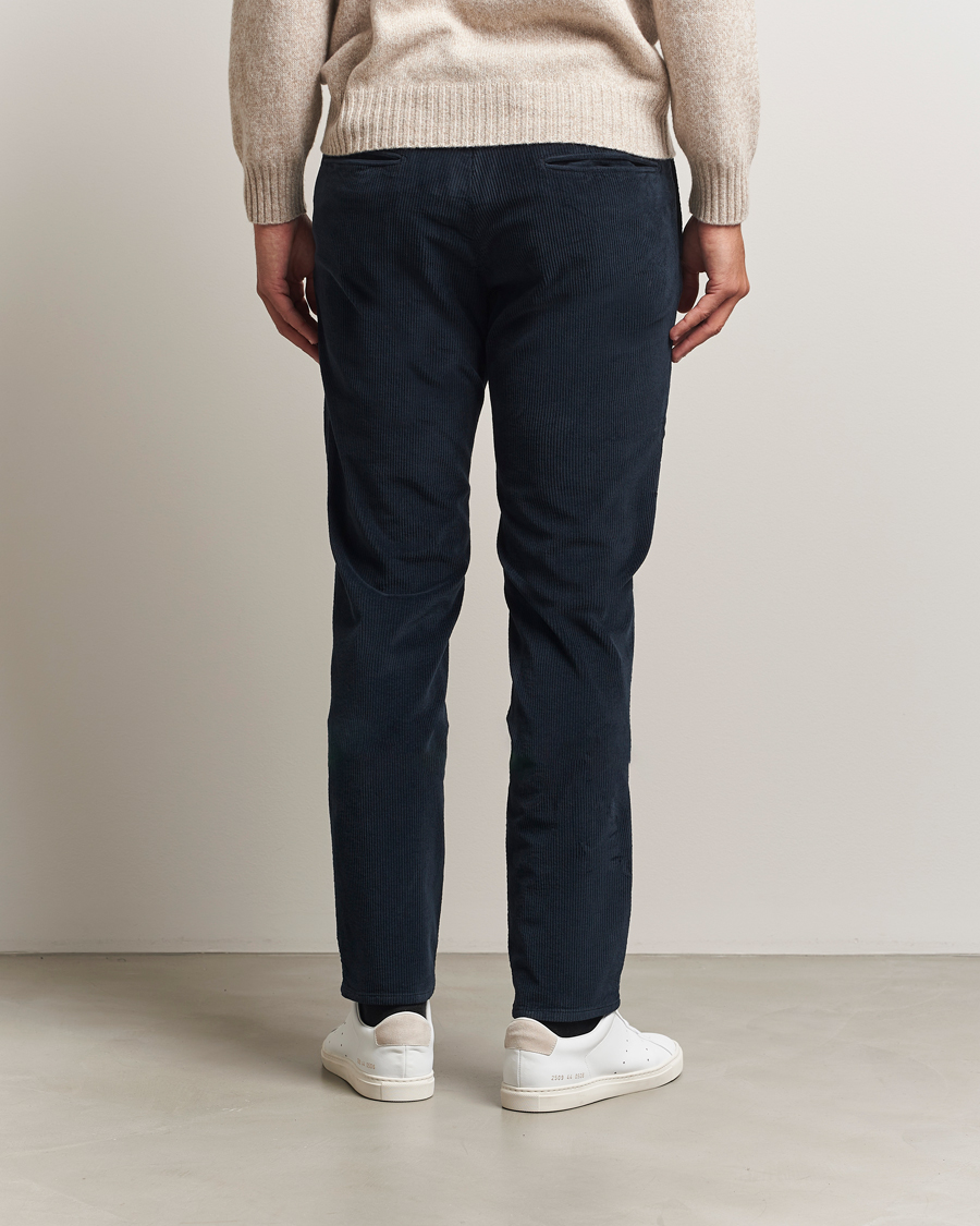 Herr | Byxor | Incotex | Slim Fit Leisure Cord Slacks Navy