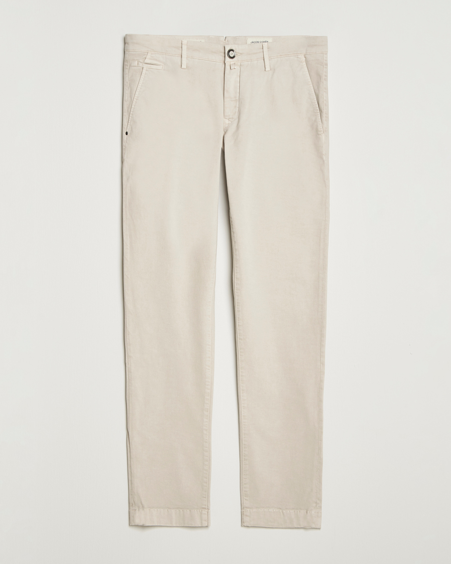 Herr | Byxor | Jacob Cohën | Bobby Cotton Chinos Beige