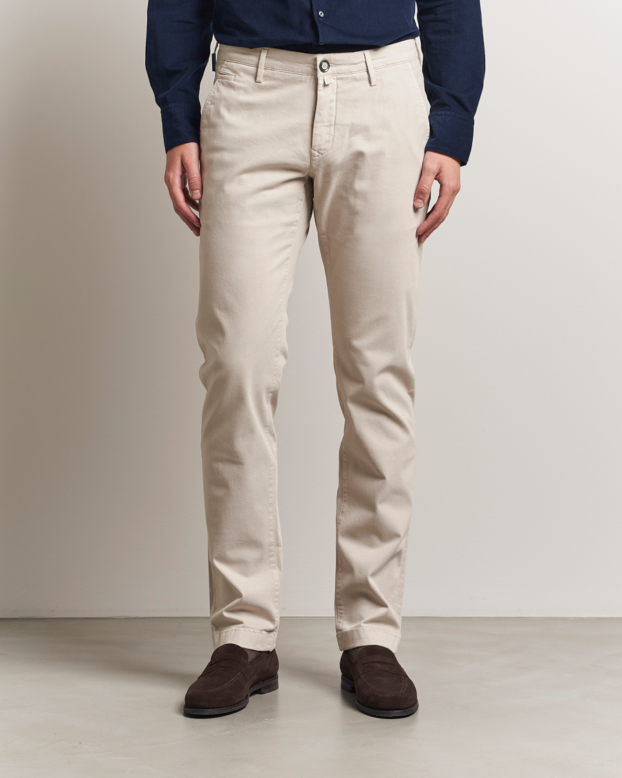 Herr | Byxor | Jacob Cohën | Bobby Cotton Chinos Beige