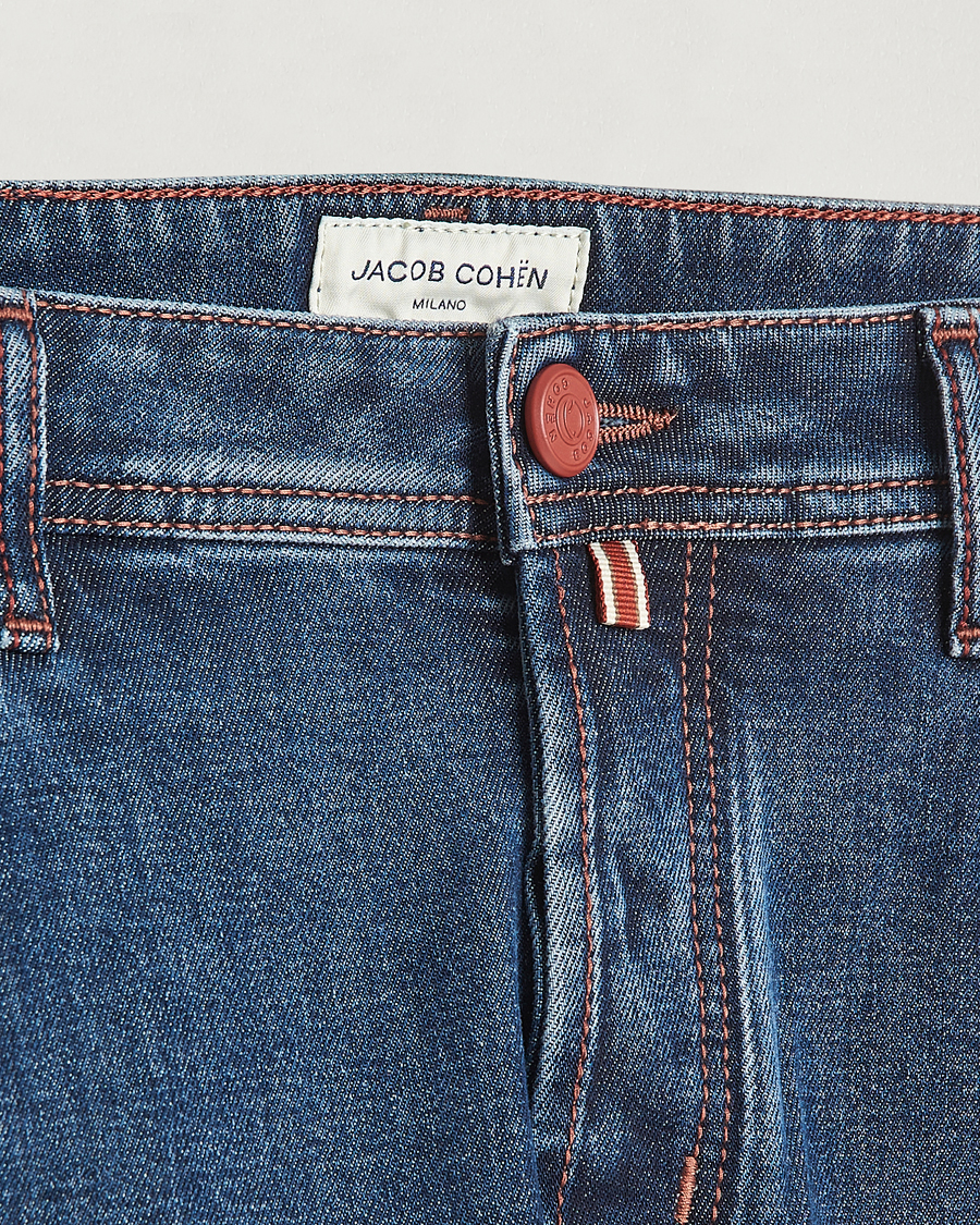Herr | Jeans | Jacob Cohën | Bard Slim Fit Stretch Jeans Blue