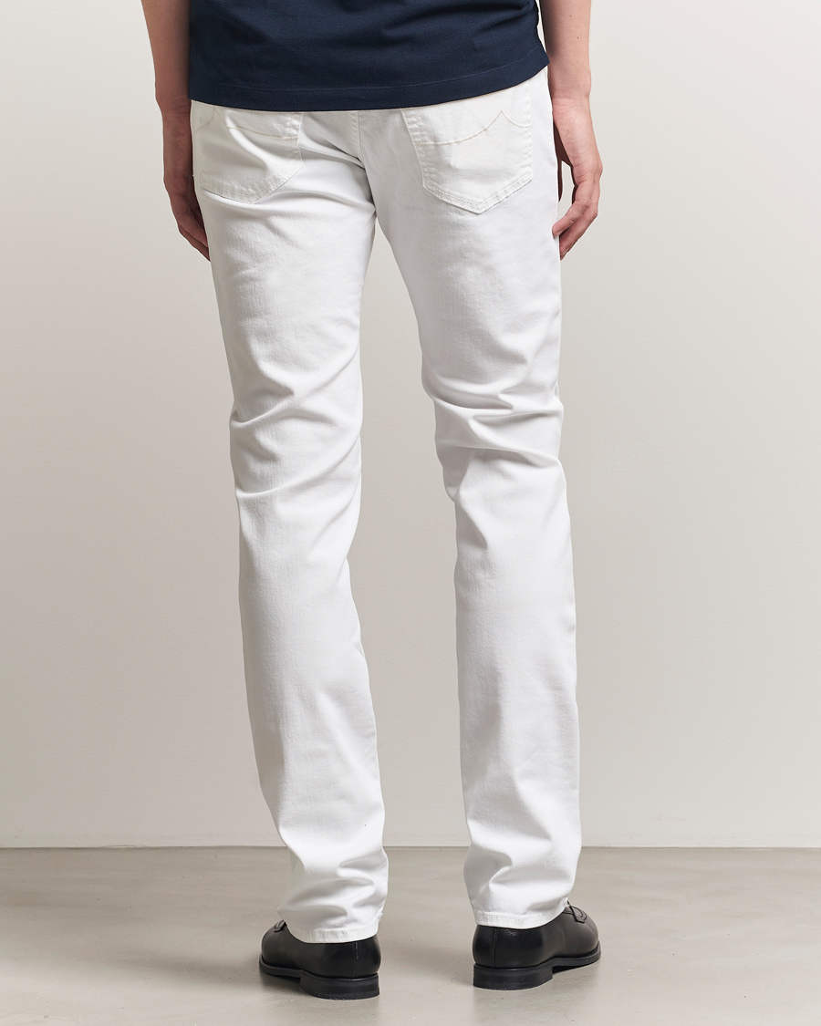 Herr | Jeans | Jacob Cohën | Bard Slim Fit Stretch Jeans White
