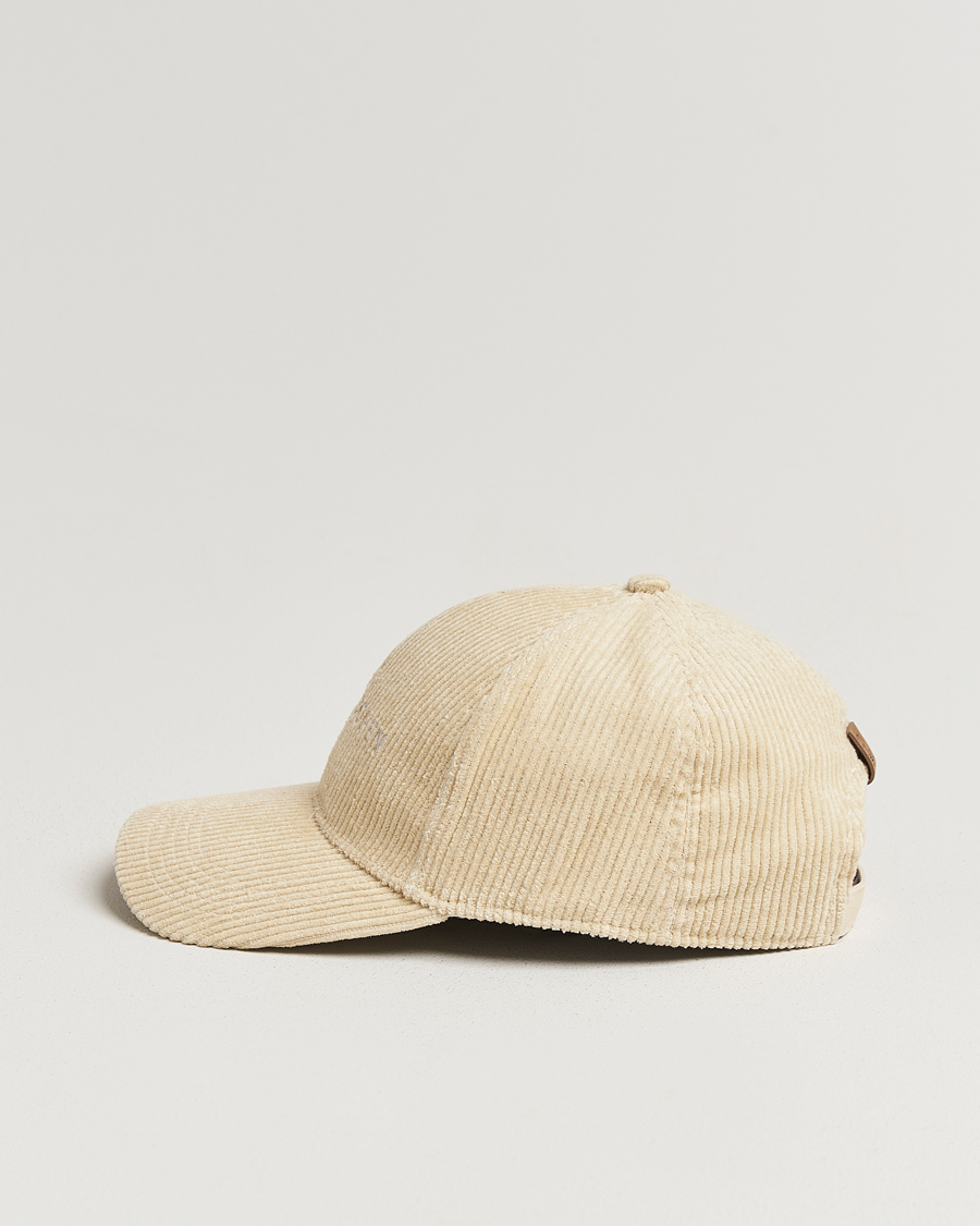 Herr | Hattar & kepsar | Jacob Cohën | Corduroy Logo Cap Creme