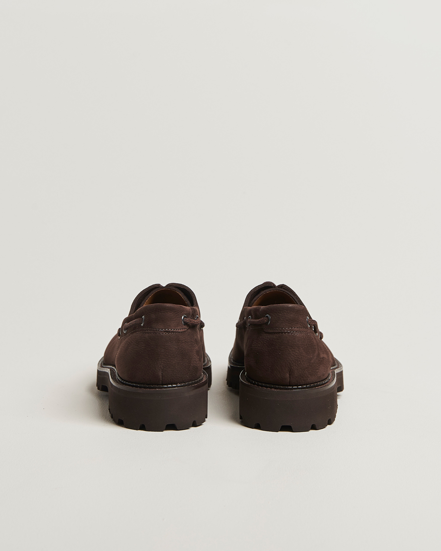 Herr | Derbys | John Lobb | Tide Moc Toe Derby Dark Brown Nubuck