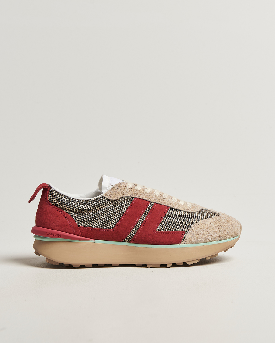 Herr | Sneakers | Lanvin | Bumpr Running Sneakers Cream
