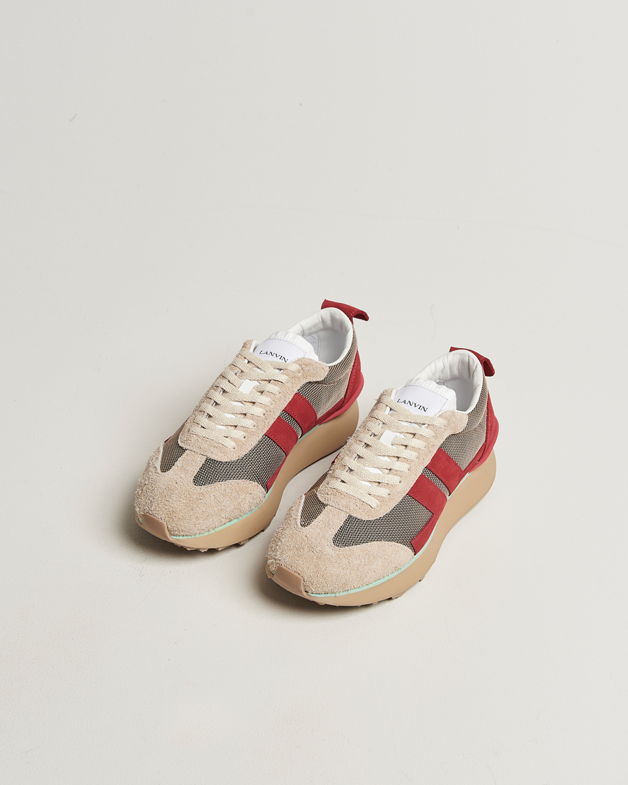 Herr | Sneakers | Lanvin | Bumpr Running Sneakers Cream