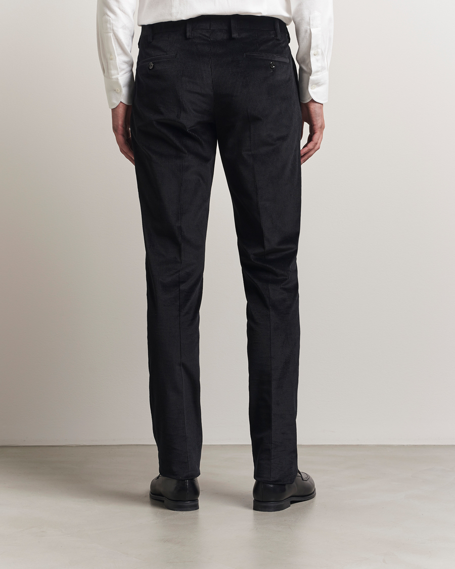 Herr | Byxor | Lardini | Cotton Corduroy Trousers Black