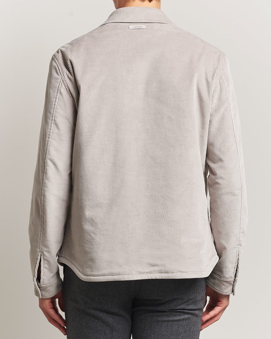 Herr | Jackor | Lardini | Corduroy Overshirt Taupe