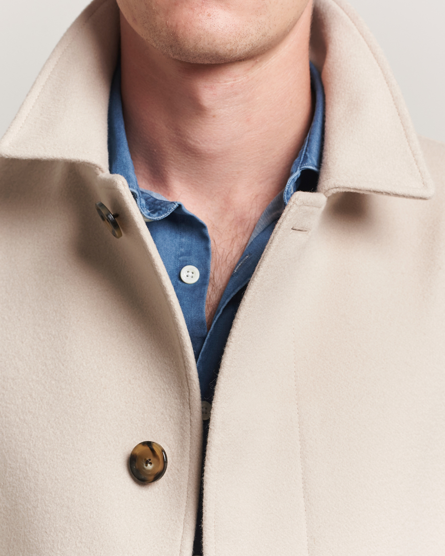 Herr | Jackor | Lardini | Wool Coat Beige
