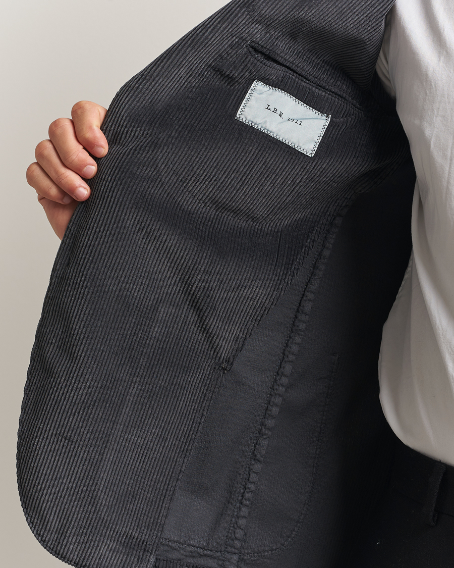 Herr | Kavajer | L.B.M. 1911 | Jack Corduroy Blazer Dark Grey