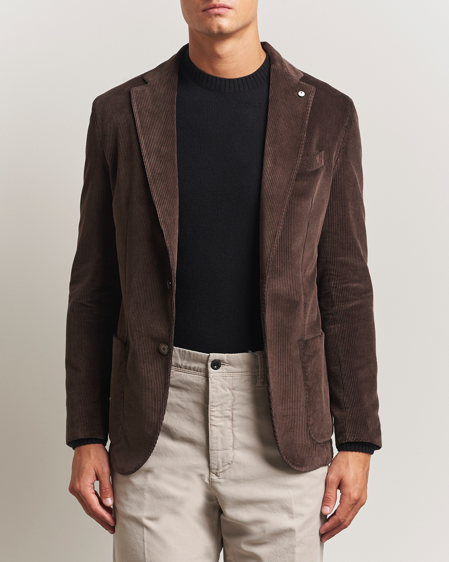 Herr | Kavajer | L.B.M. 1911 | Jack Corduroy Blazer Dark Brown