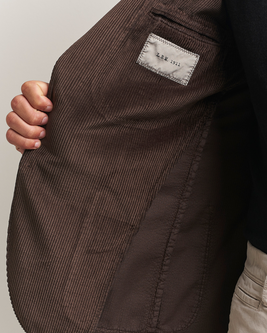 Herr | Kavajer | L.B.M. 1911 | Jack Corduroy Blazer Dark Brown