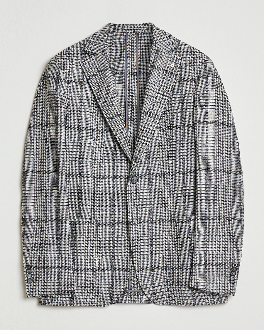 Herr | Kavajer | L.B.M. 1911 | Jack Checked Wool Blazer Grey