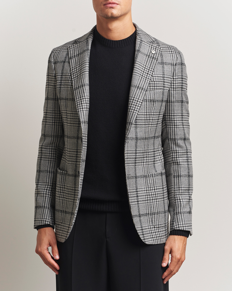 Herr | Kavajer | L.B.M. 1911 | Jack Checked Wool Blazer Grey