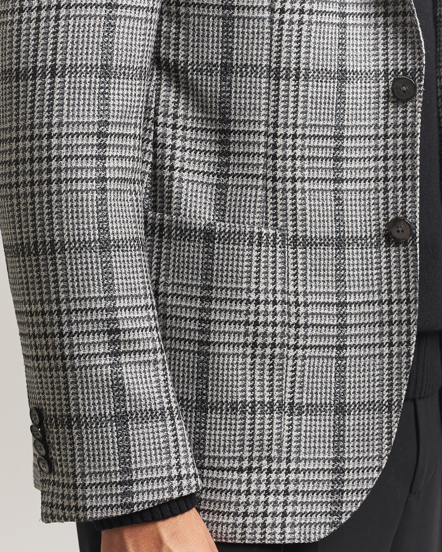 Herr | Kavajer | L.B.M. 1911 | Jack Checked Wool Blazer Grey