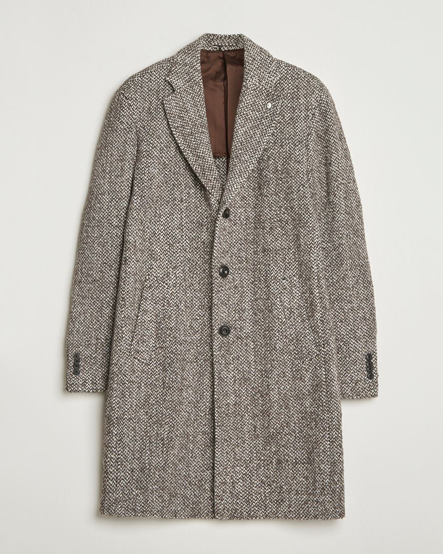 Herr | Jackor | L.B.M. 1911 | Structure Wool Coat Brown