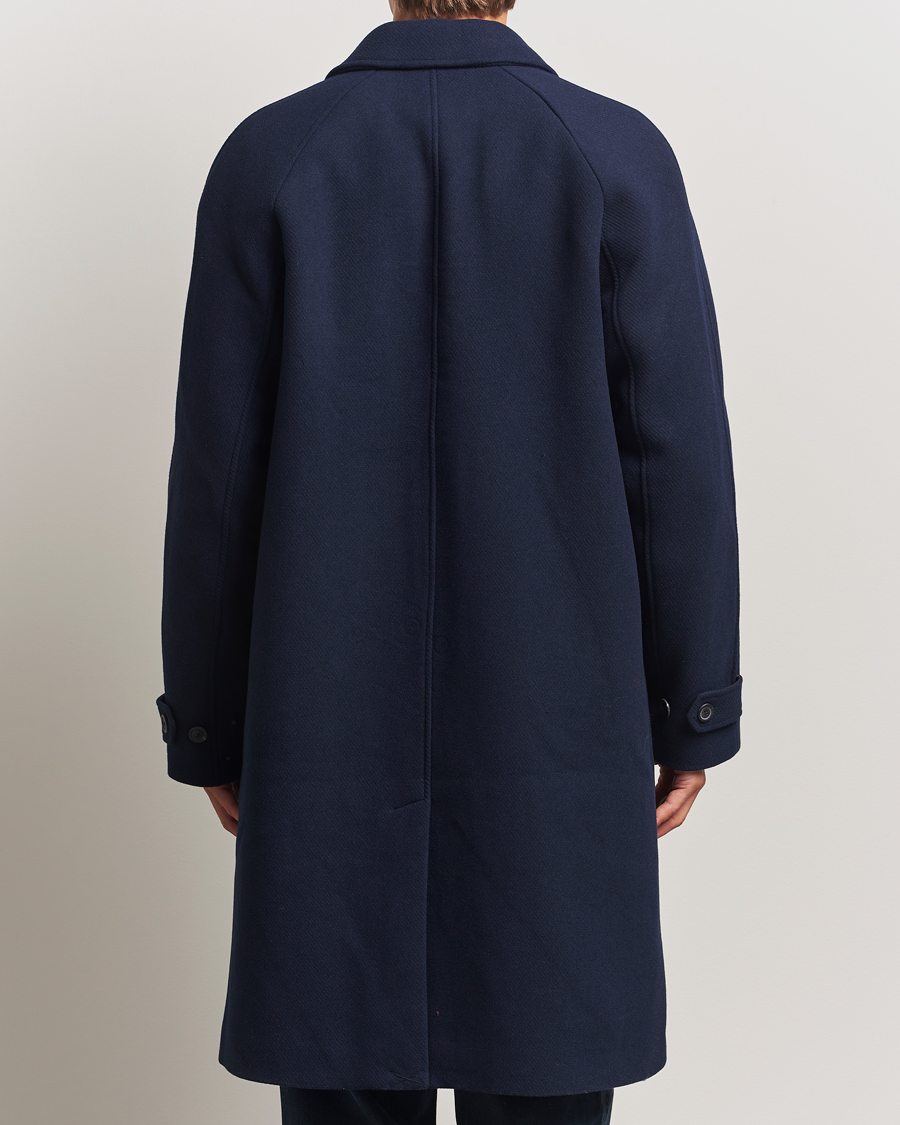 Herr | Jackor | LES DEUX | Michel Solid Raglan Wool Coa Navy