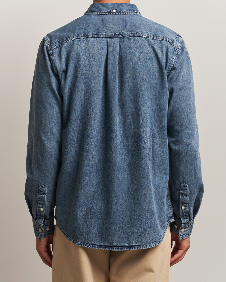 Herr | Skjortor | LES DEUX | Konrad Denim Shirt Light Indigo
