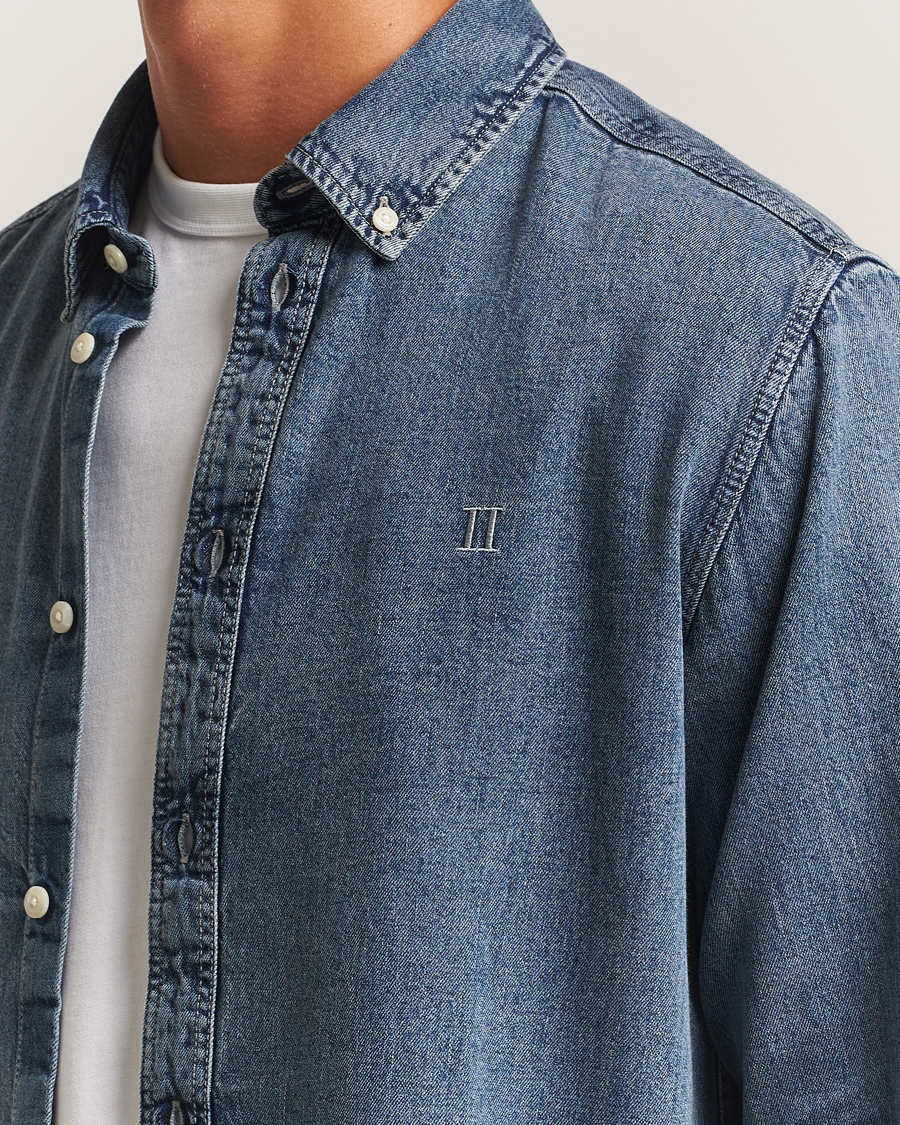 Herr | Skjortor | LES DEUX | Konrad Denim Shirt Light Indigo