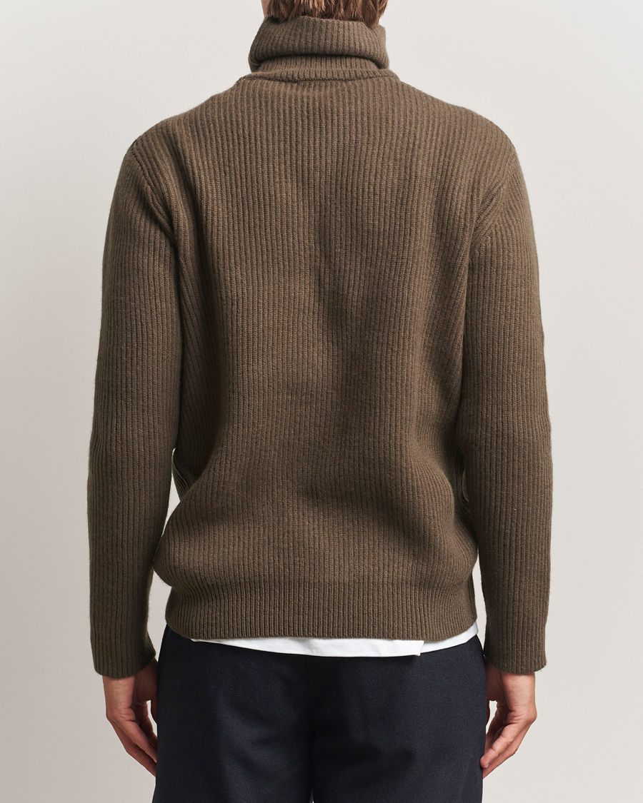 Herr | Tröjor | LES DEUX | Eddie Wool Rib Rollneck Teak