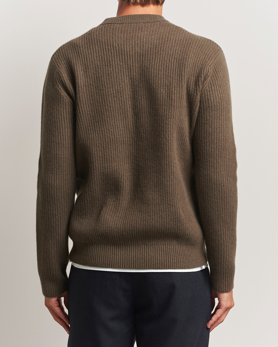 Herr | Tröjor | LES DEUX | Eddie Wool Rib Crewneck Teak
