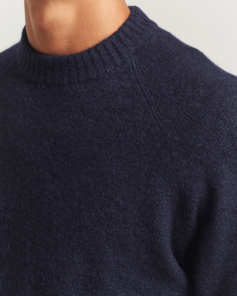 Herr | Tröjor | LES DEUX | Gillbert Knitted Crewneck Dark Navy