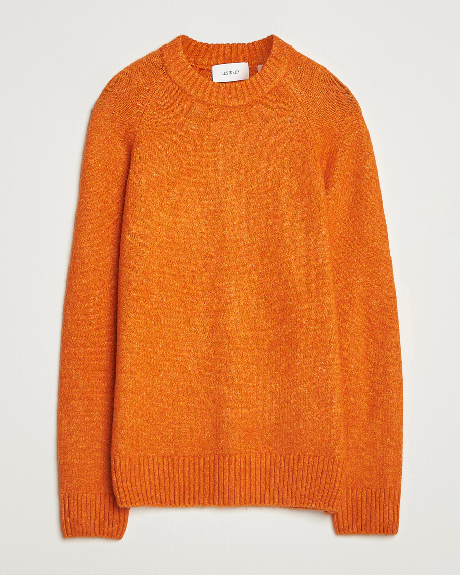 Herr | Tröjor | LES DEUX | Gillbert Knitted Crewneck Gold Flame
