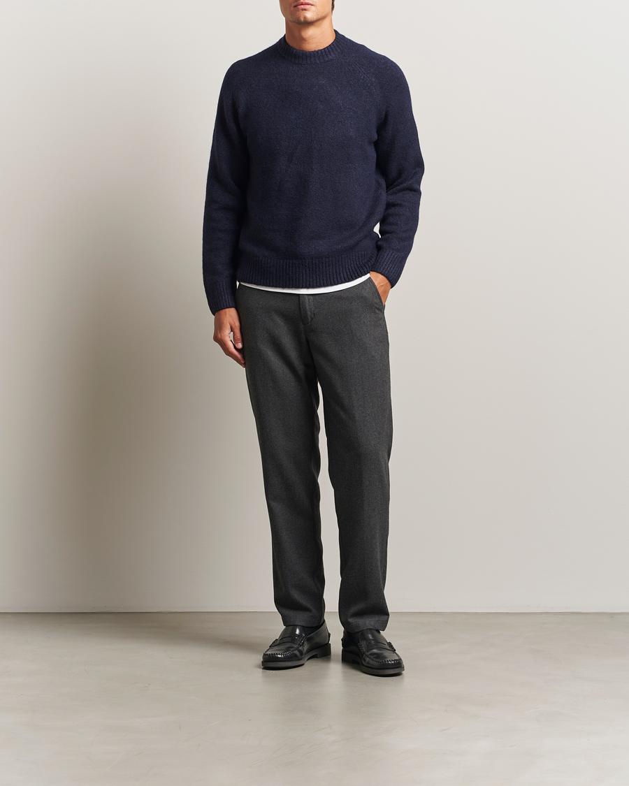 Herr | Byxor | LES DEUX | Como Reg Wool Pants Asphalt