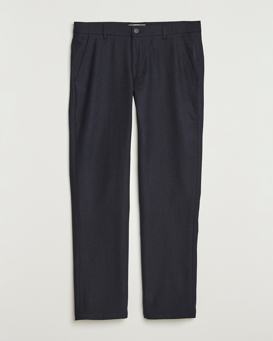 Herr | Byxor | LES DEUX | Como Reg Wool Pants Dark Navy