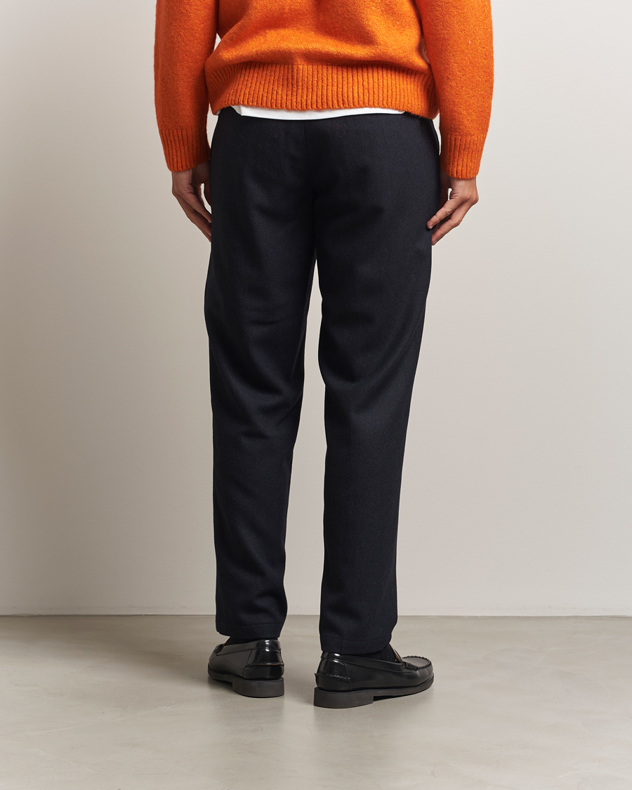 Herr | Byxor | LES DEUX | Como Reg Wool Pants Dark Navy