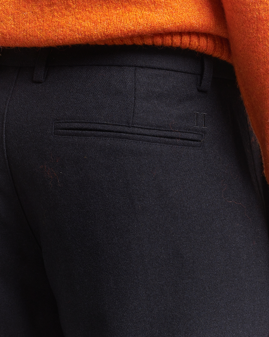 Herr | Byxor | LES DEUX | Como Reg Wool Pants Dark Navy