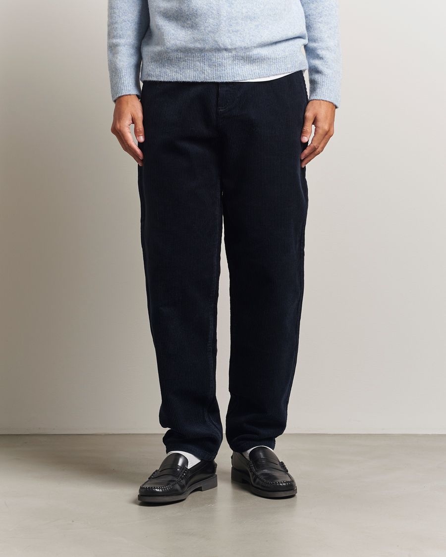 Herr | Byxor | LES DEUX | Kody Corduroy Pants Dark Navy