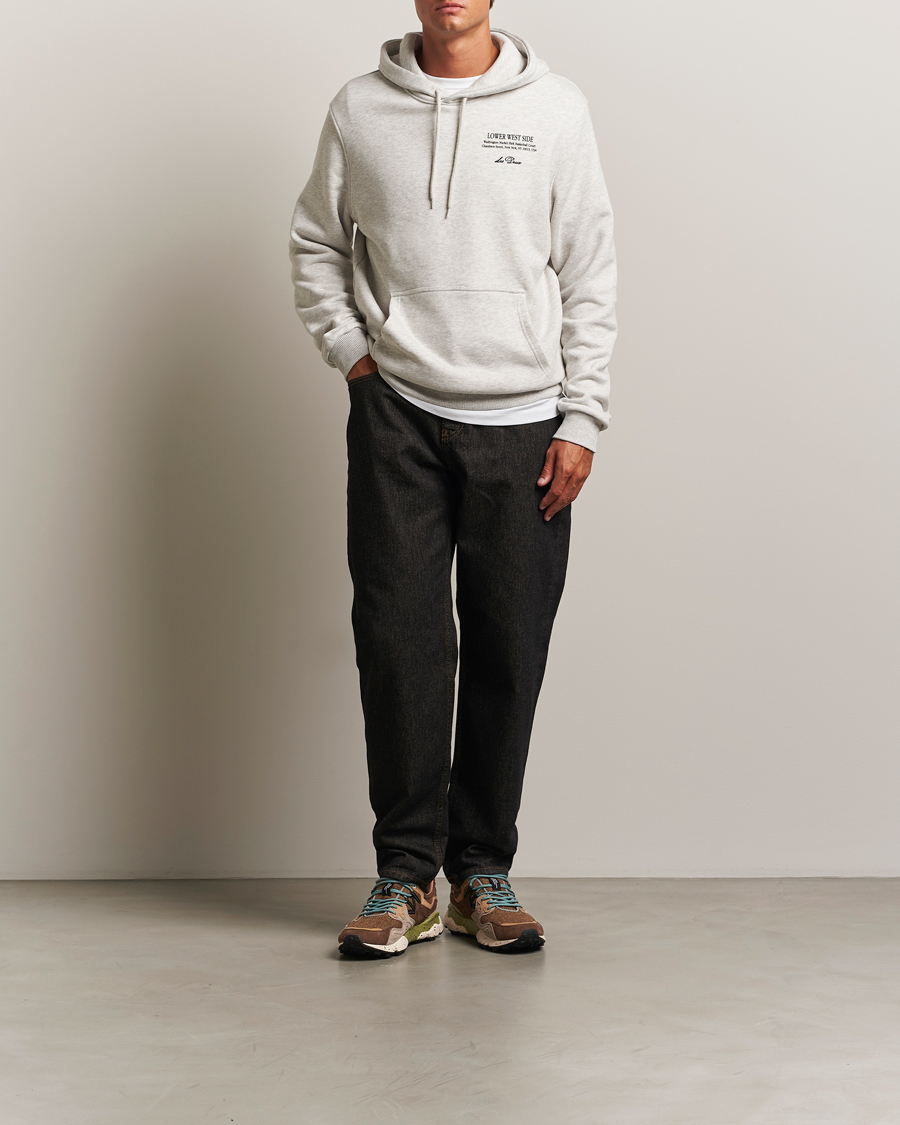 Herr | Tröjor | LES DEUX | West Side Hoodie Snow Melange