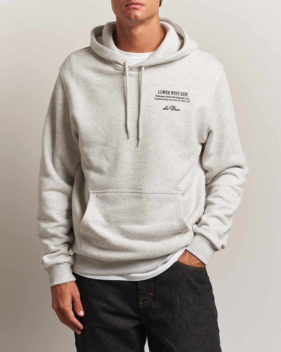 Herr | Tröjor | LES DEUX | West Side Hoodie Snow Melange