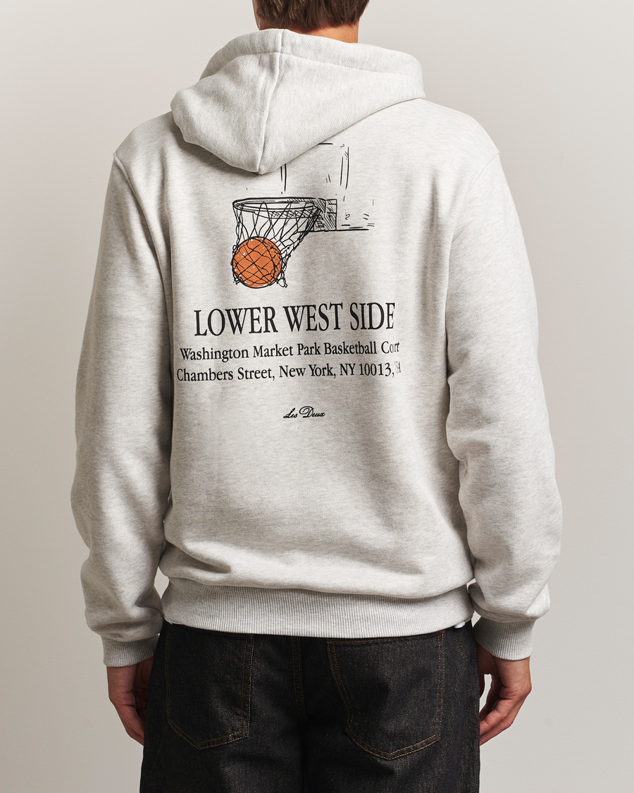 Herr | Tröjor | LES DEUX | West Side Hoodie Snow Melange