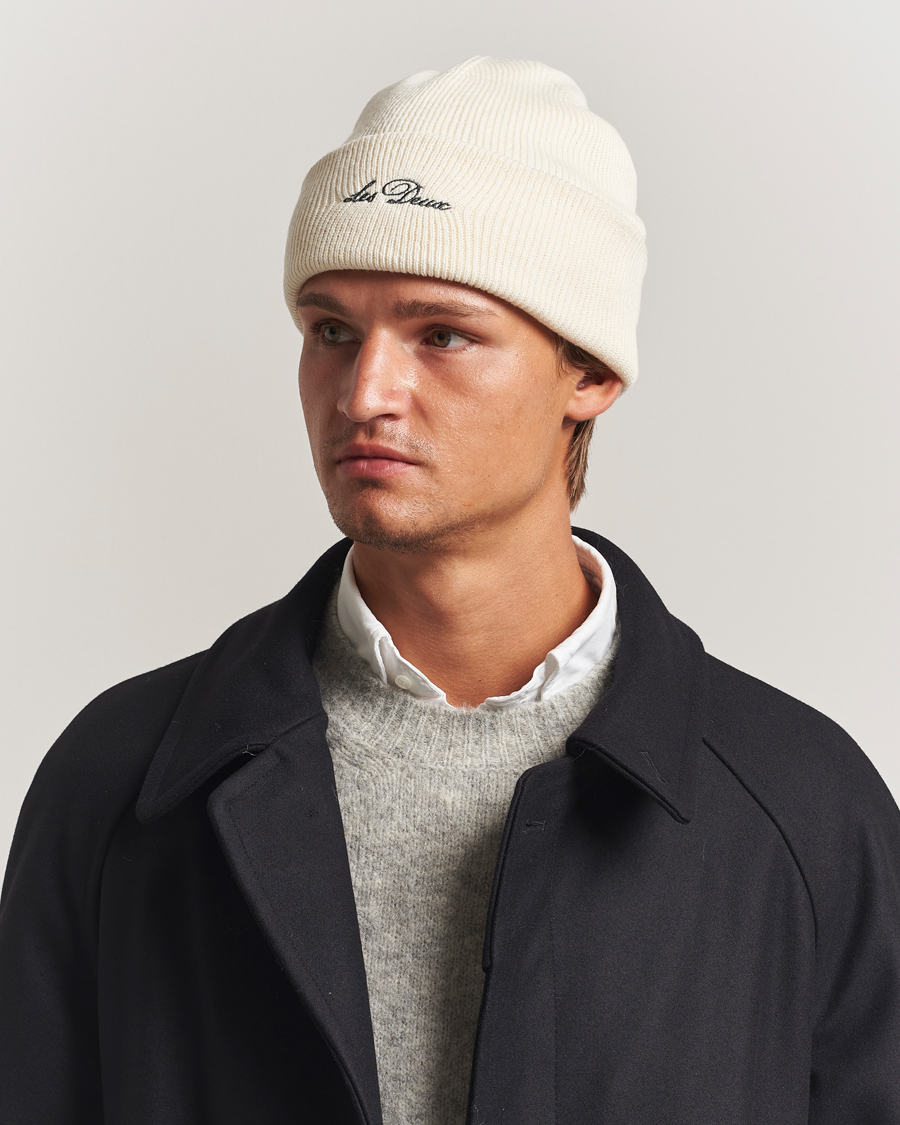 Herr | Mössor | LES DEUX | Wayne Wool Beanie Ivory