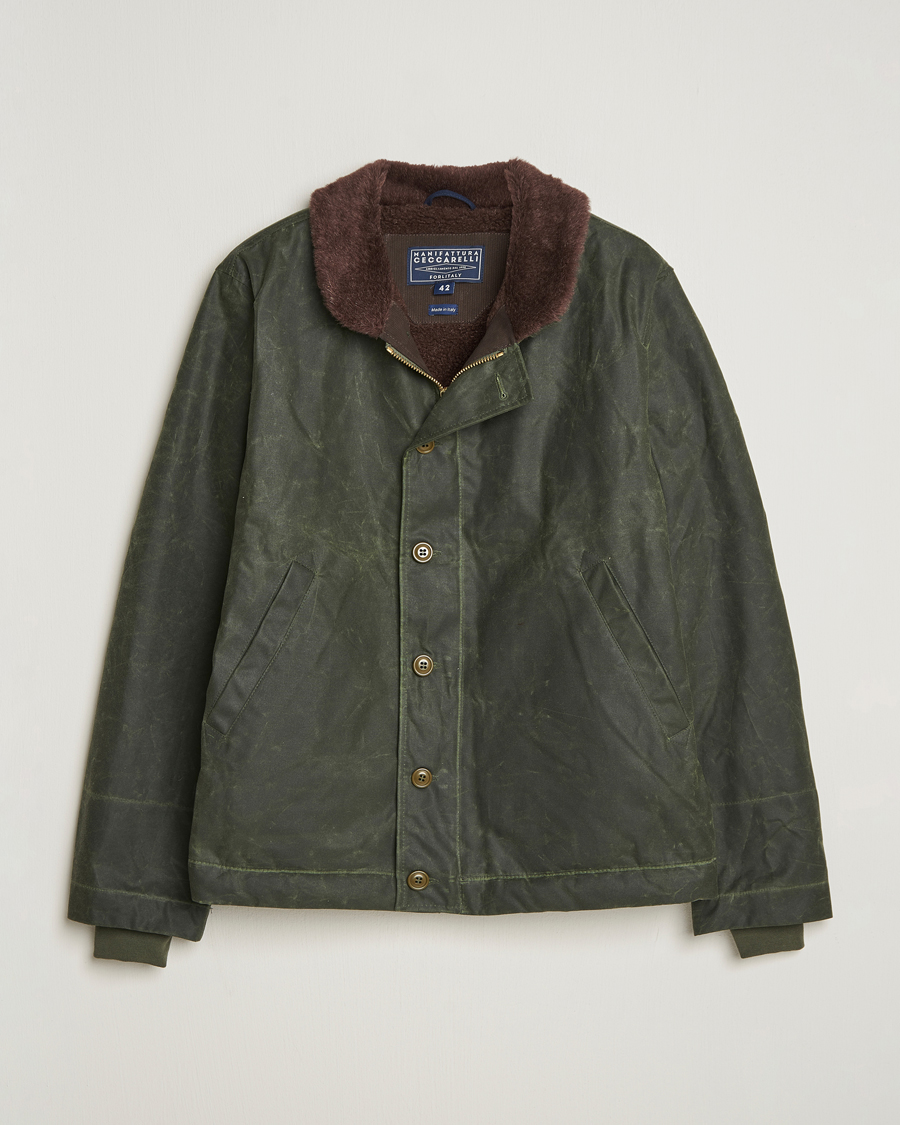 Herr | Jackor | Manifattura Ceccarelli | Deck Jacket Dark Green
