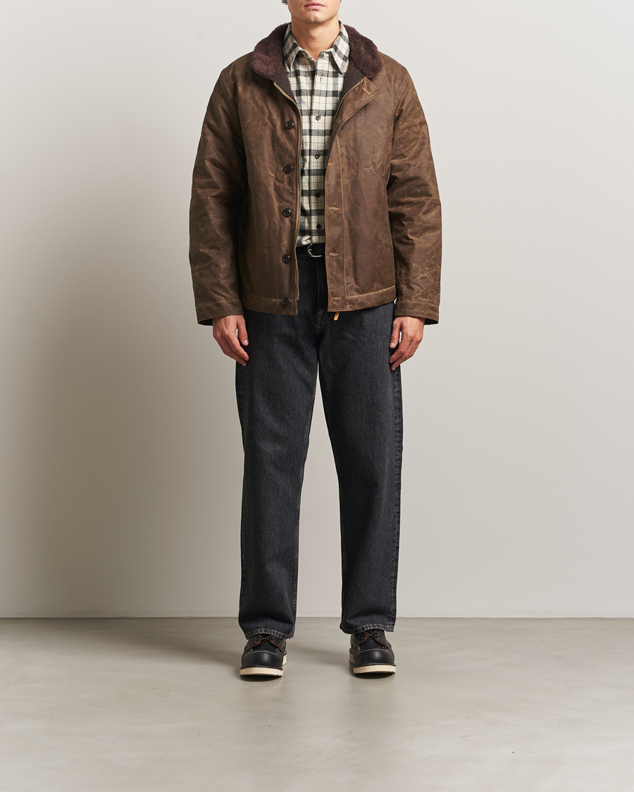 Herr | Jackor | Manifattura Ceccarelli | Deck Jacket Dark Tan