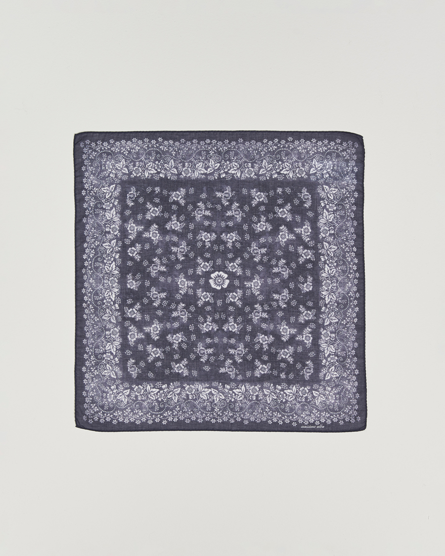 Herr | Näsdukar | Massimo Alba | Hanky Cotton Handkerchief Navy