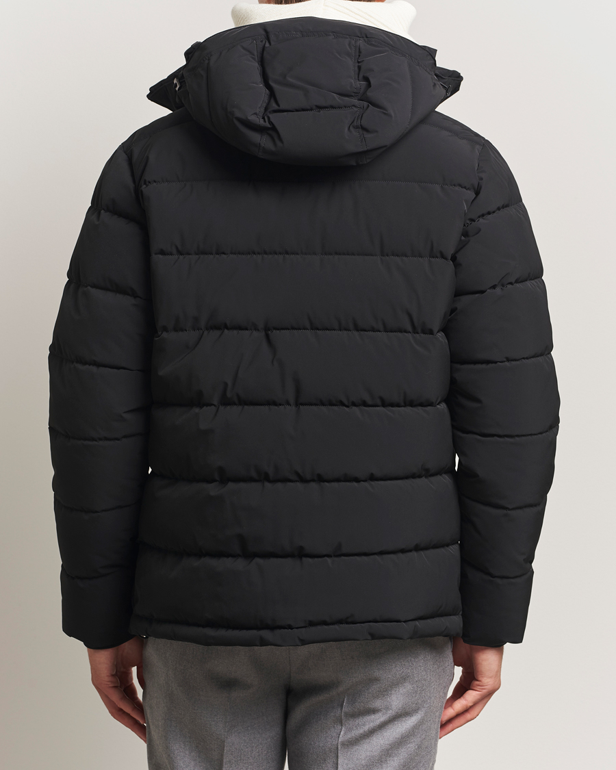 Herr | Jackor | Oscar Jacobson | Hooded Puffer Jacket Black