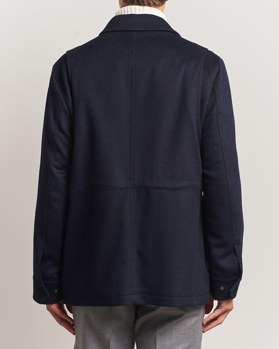 Herr | Jackor | Oscar Jacobson | Traveler Wool Jacket Navy
