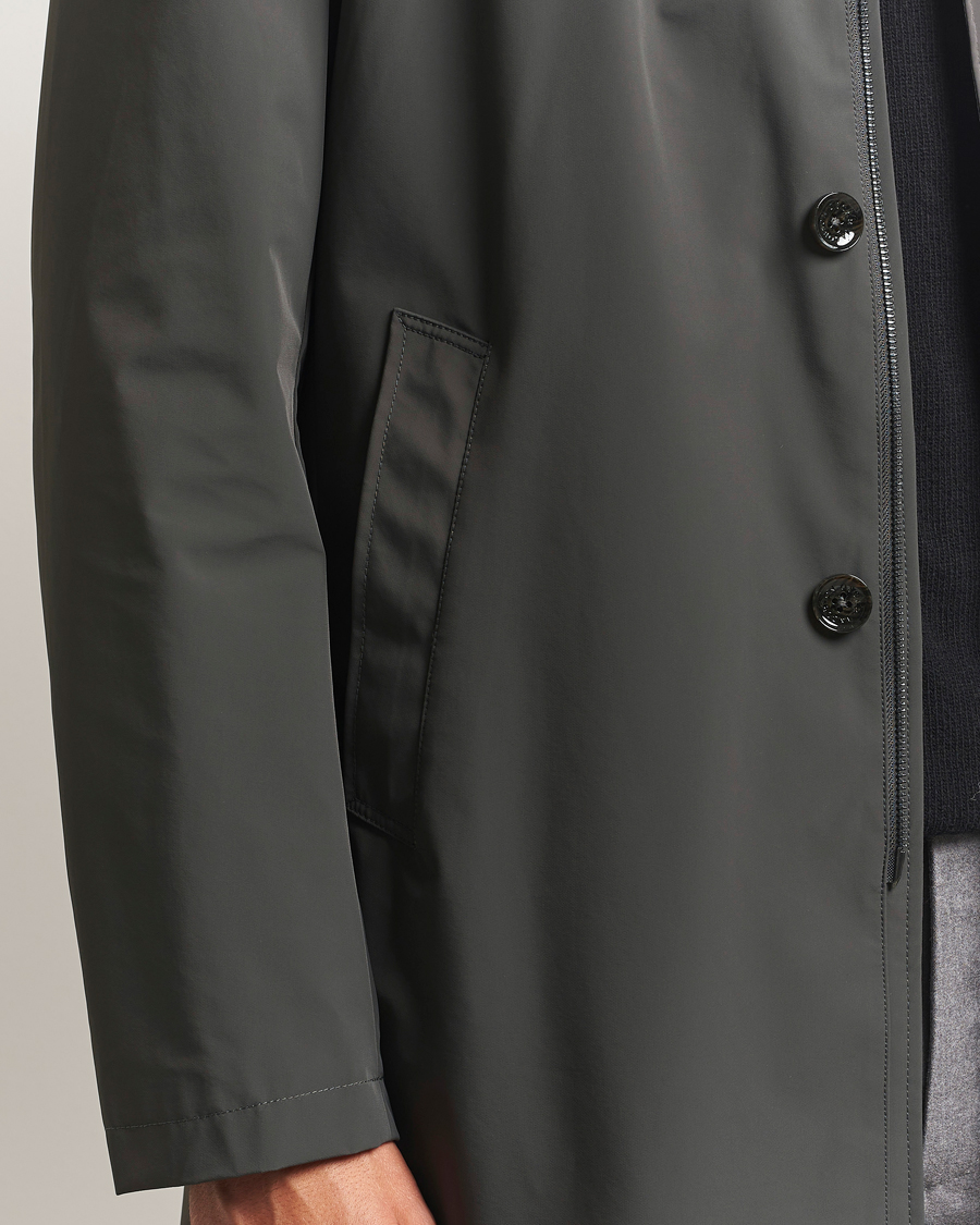 Herr | Jackor | Oscar Jacobson | Nylon Car Coat Olive