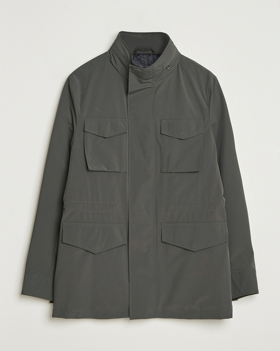Herr | Jackor | Oscar Jacobson | M65 Nylon Field Jacket Olive