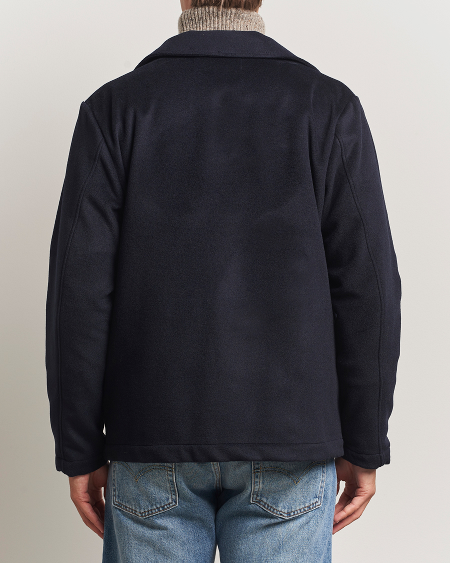 Herr | Jackor | Oscar Jacobson | Maddan Wool/Cashmere Shirt Jacket Navy