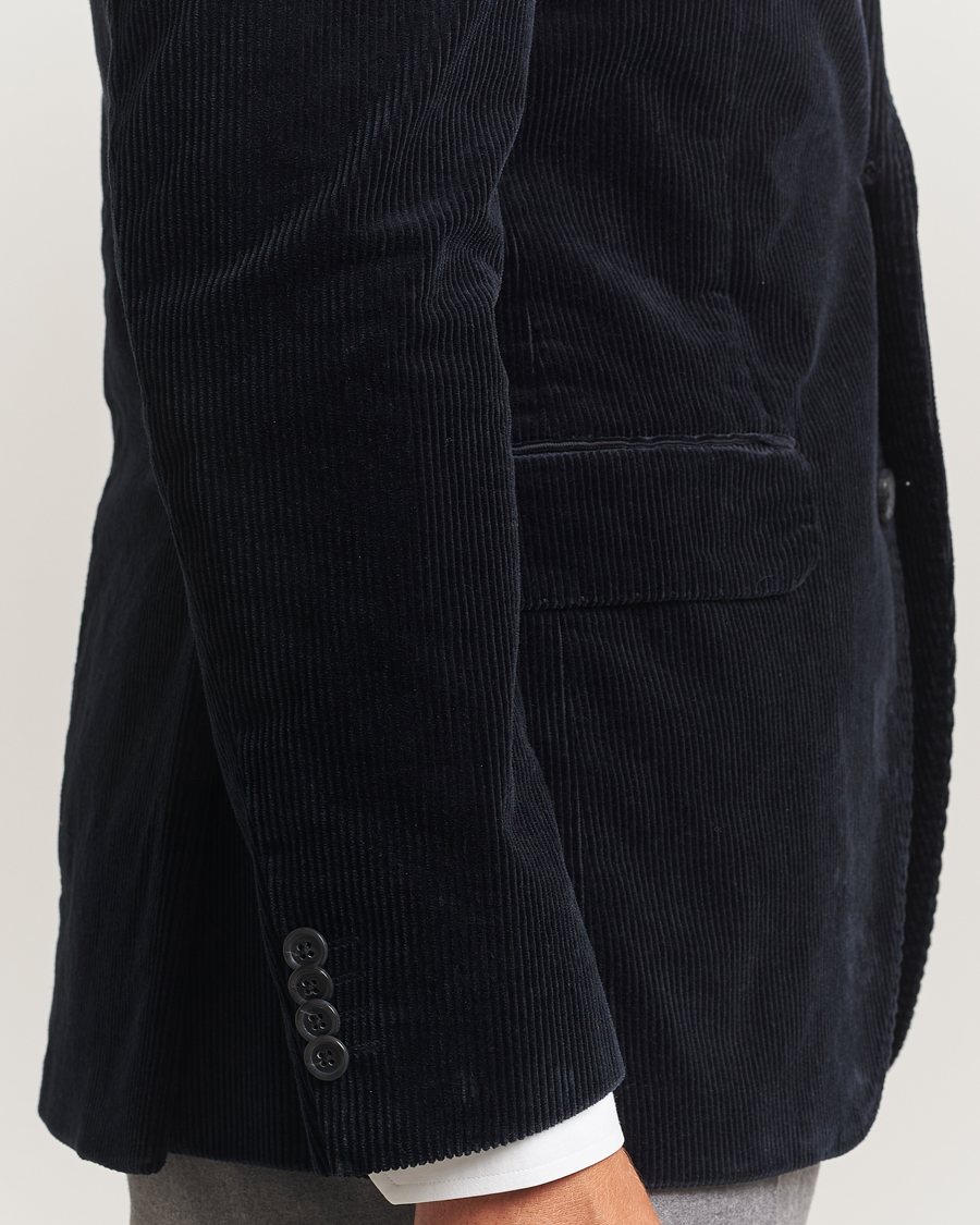 Herr | Kavajer | Oscar Jacobson | Fogerty Patch Pocket Cord Blazer Navy
