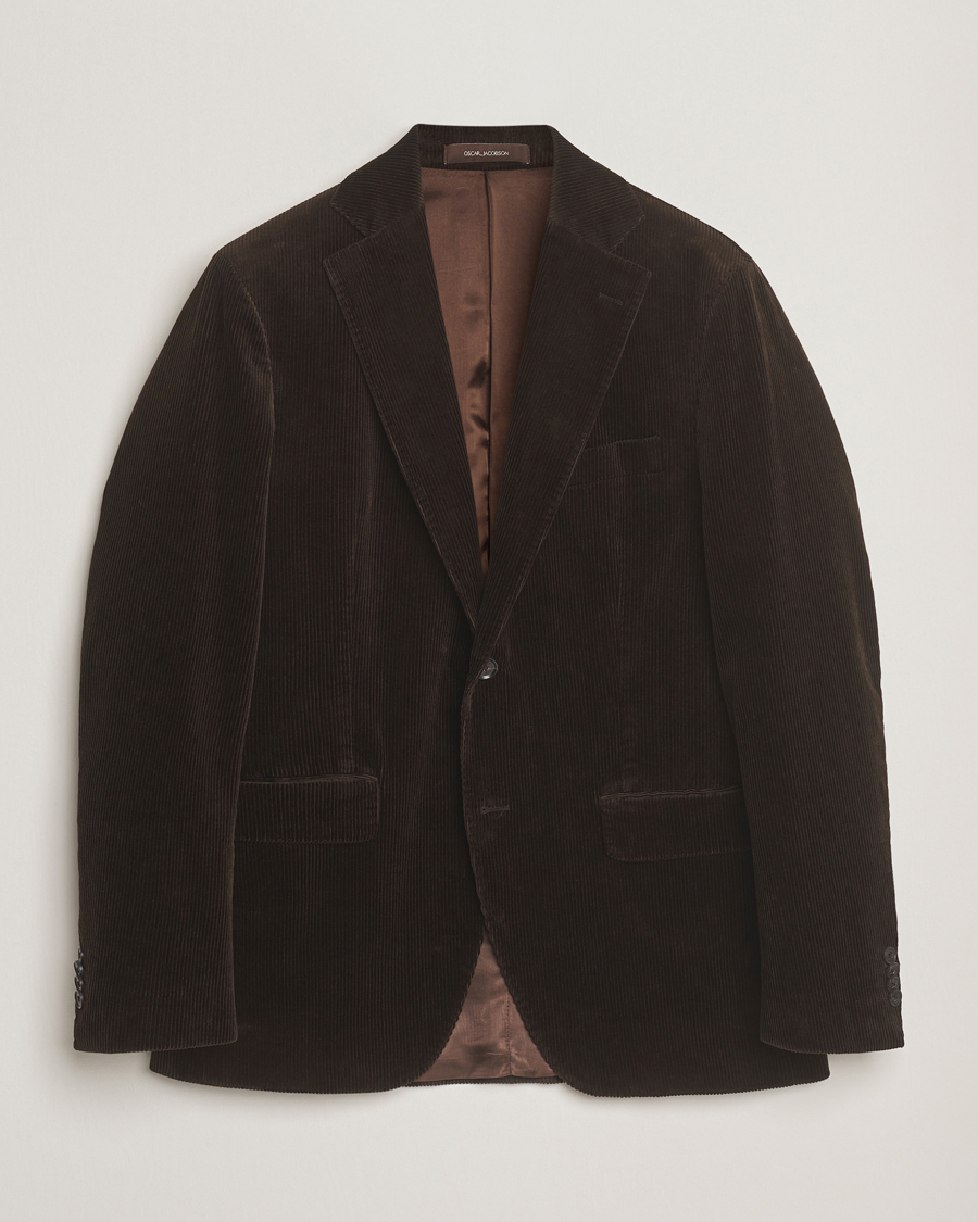 Herr | Kavajer | Oscar Jacobson | Fogerty Patch Pocket Cord Blazer Brown